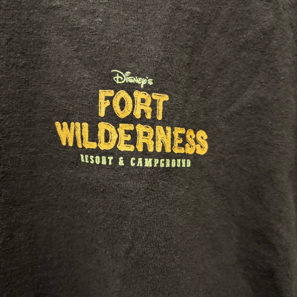Vtg Rare Disney World Mickey Fort Wilderness Resort Campground Get Lost Shirt - Picture 3 of 5